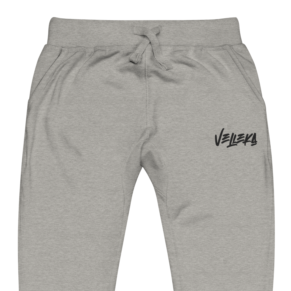 Velleka Embroidered Joggers (Black Logo)