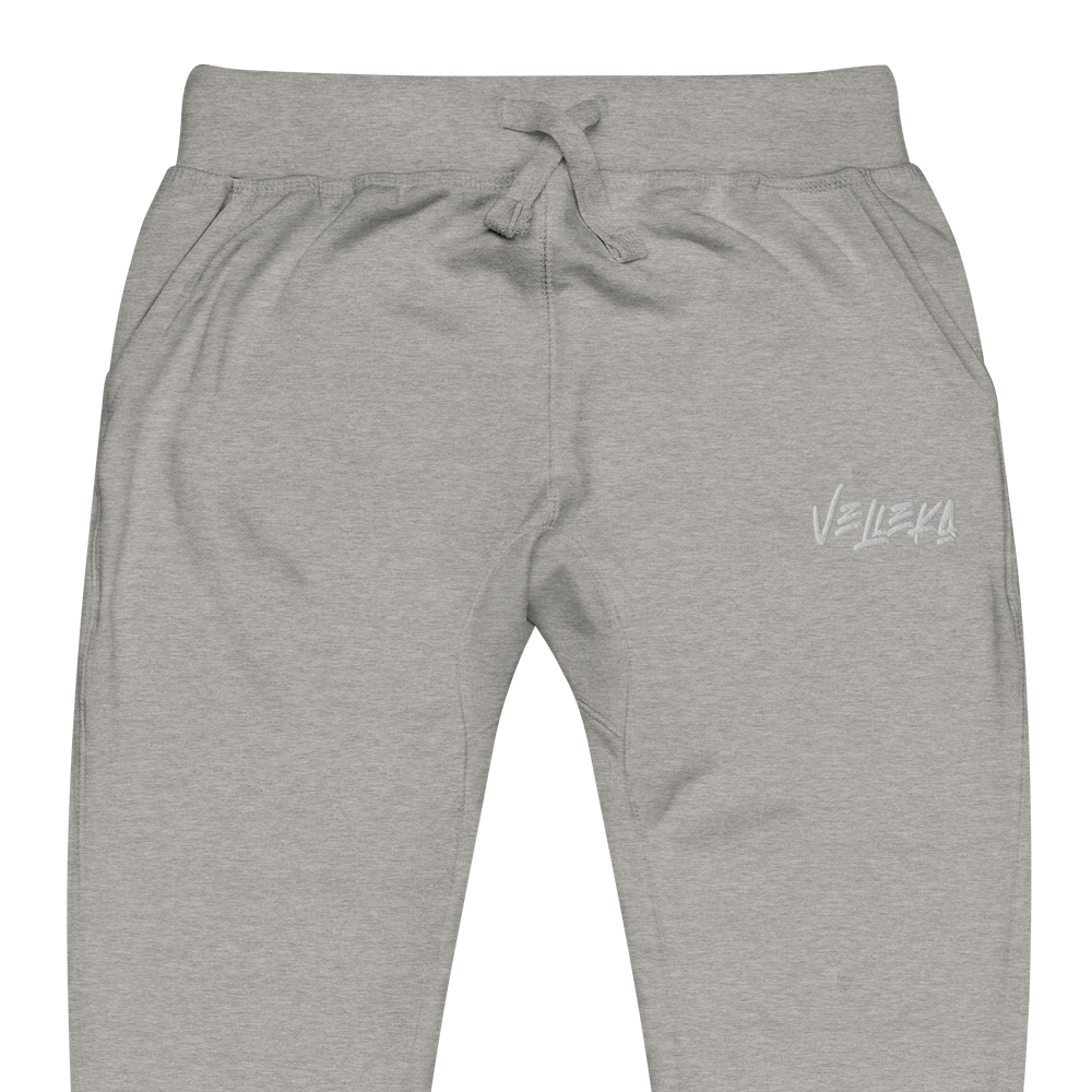 Velleka Embroidered Joggers (White Logo)