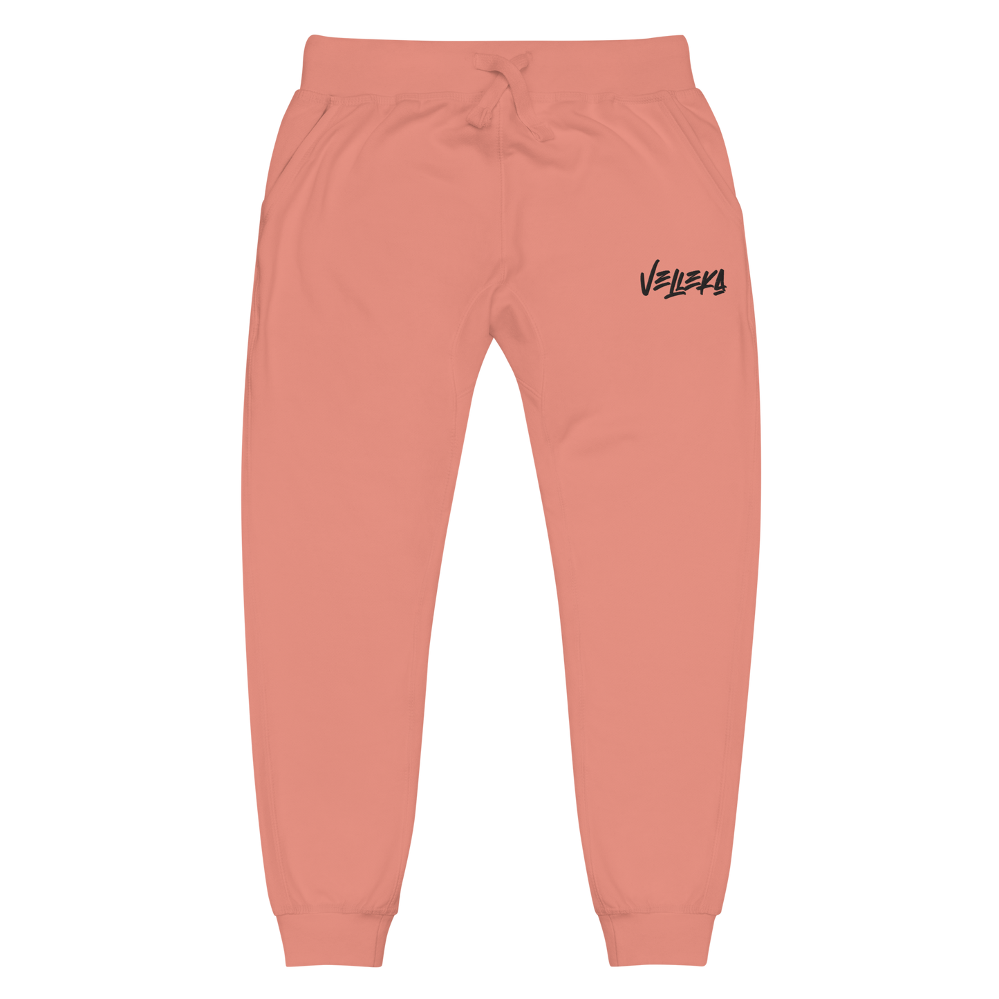 Velleka Embroidered Joggers (Black Logo)