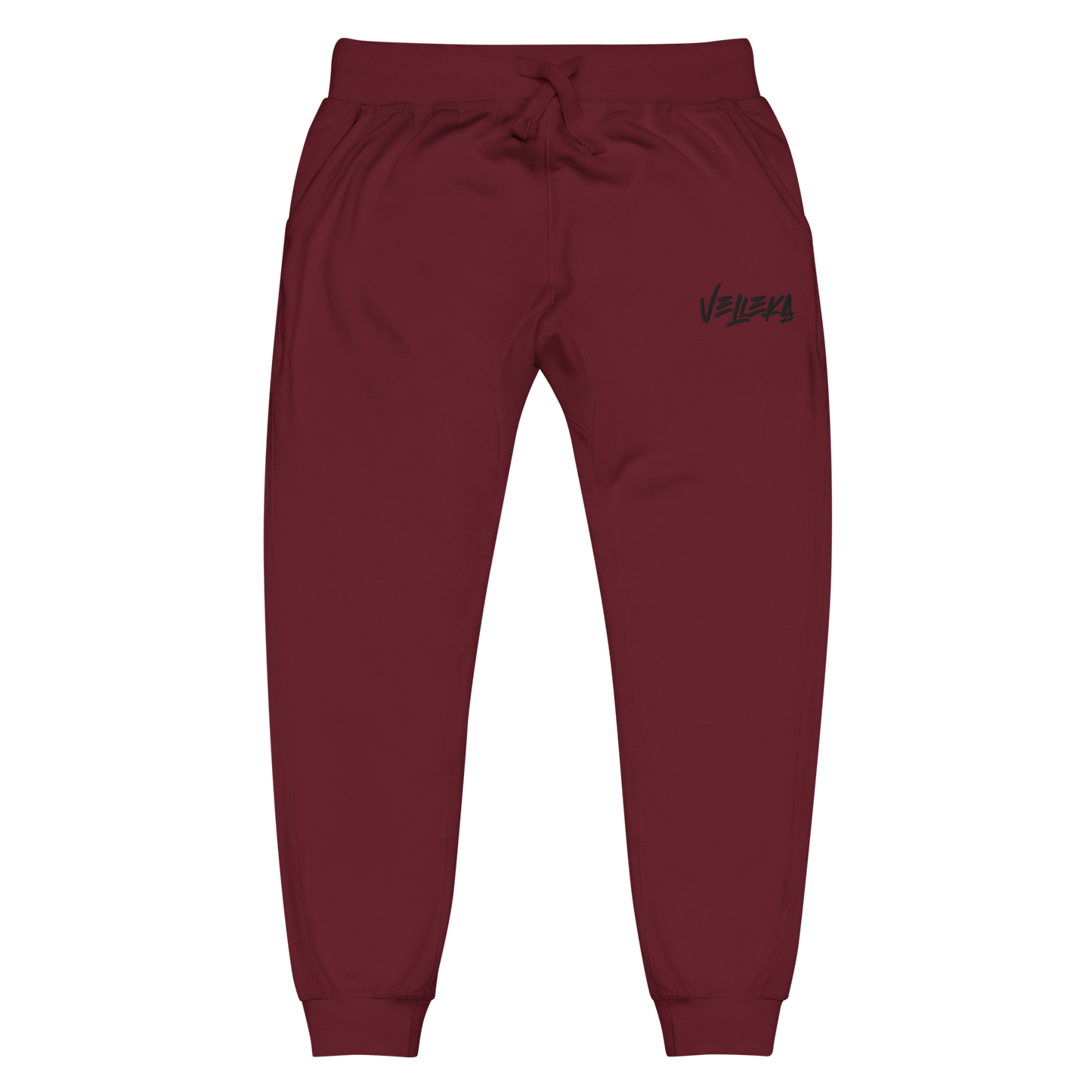 Velleka Embroidered Joggers (Black Logo)