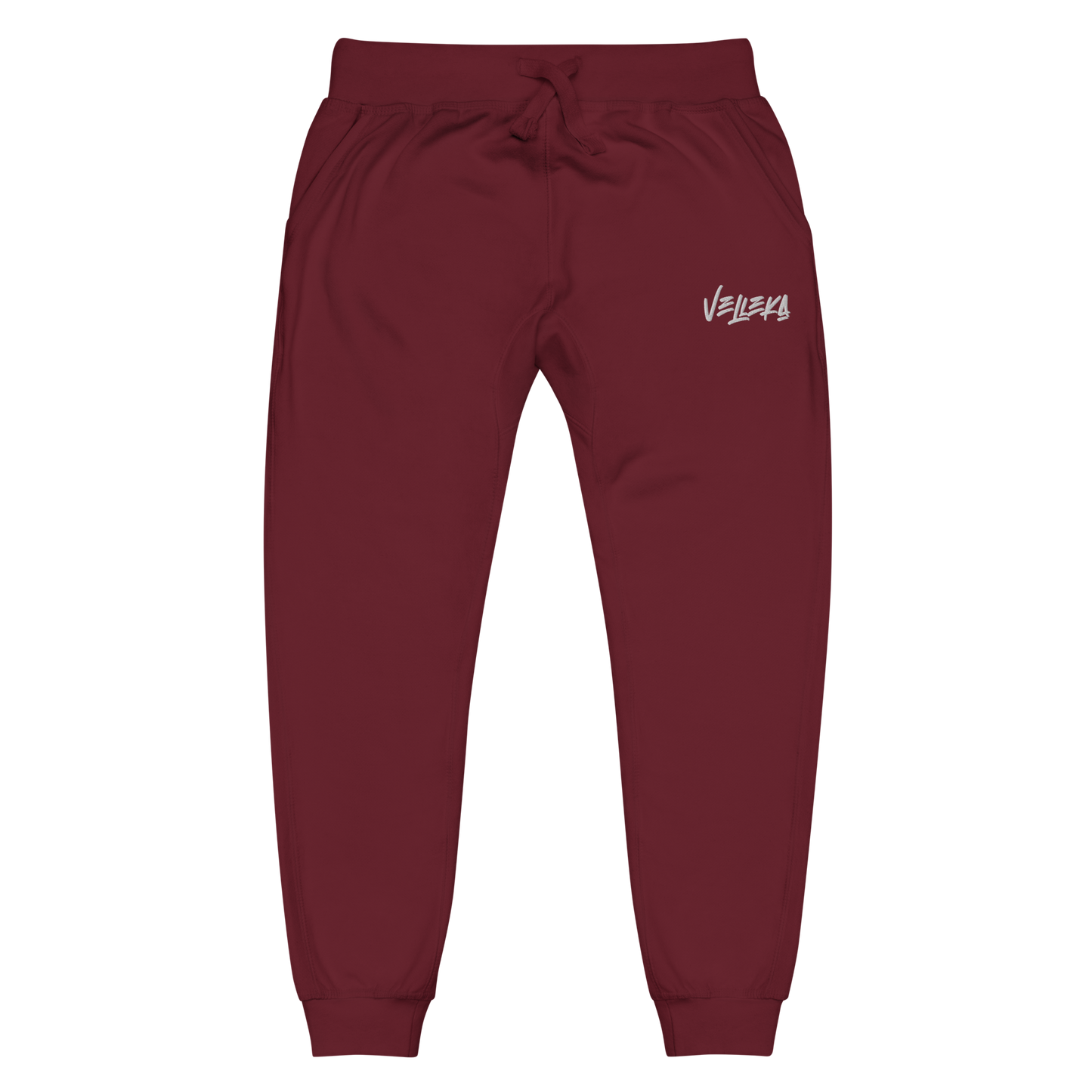 Velleka Embroidered Joggers (White Logo)