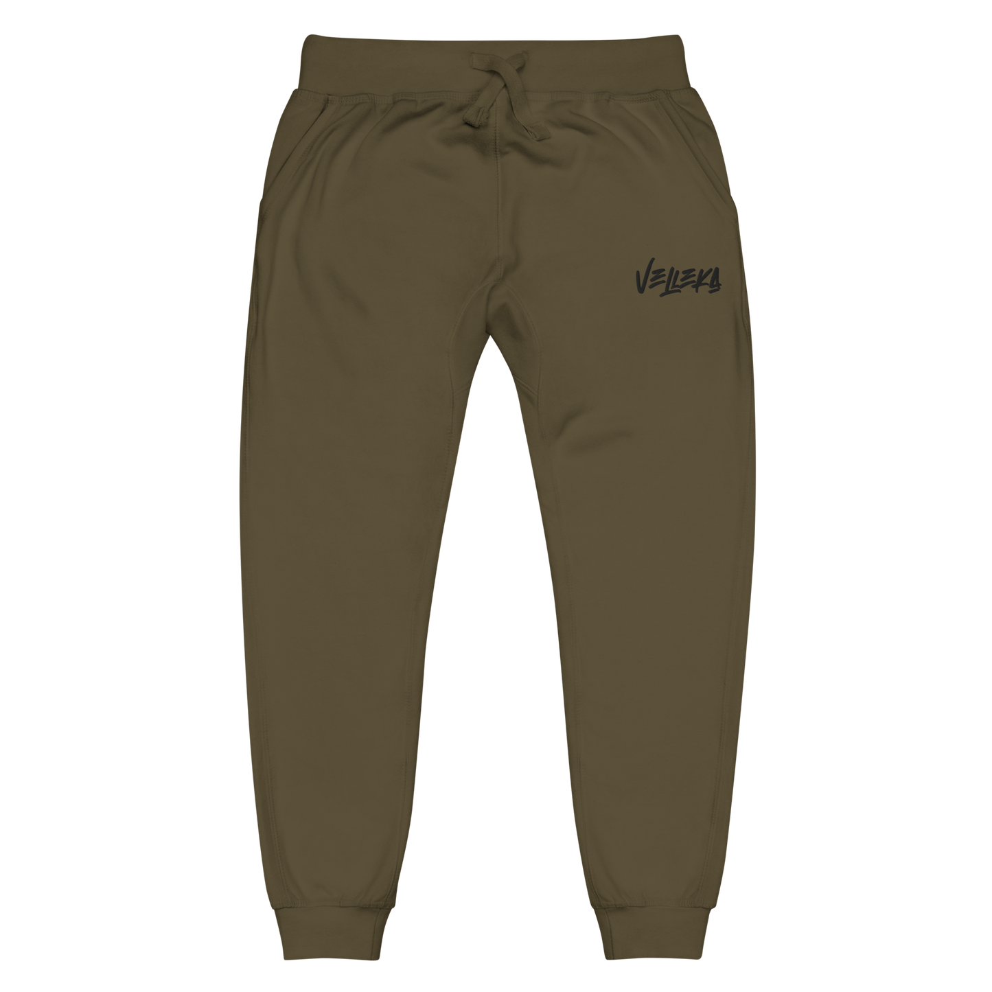 Velleka Embroidered Joggers (Black Logo)