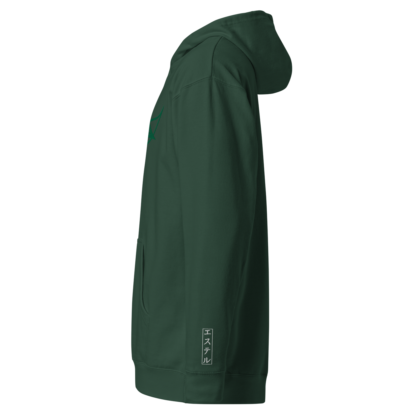 Velleka Embroidered Logo Hoodie (Green/Green)