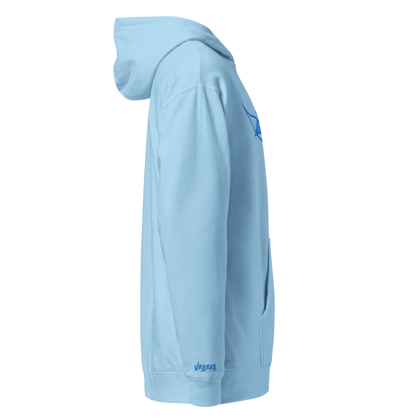 Velleka Embroidered Logo Hoodie (Blube/Blue)