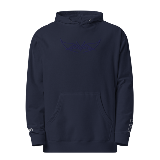 Velleka Embroidered Logo Hoodie (Navy/Navy)