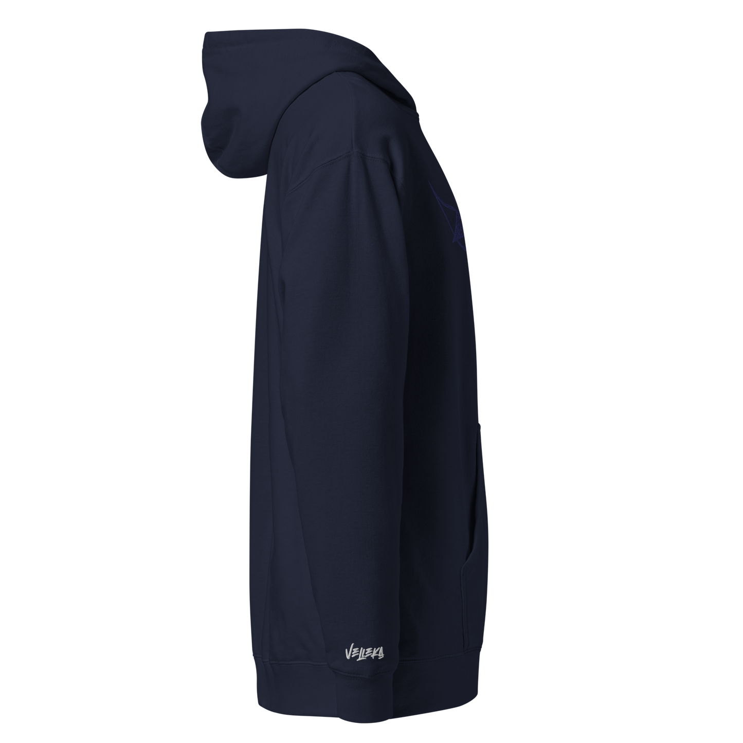 Velleka Embroidered Logo Hoodie (Navy/Navy)