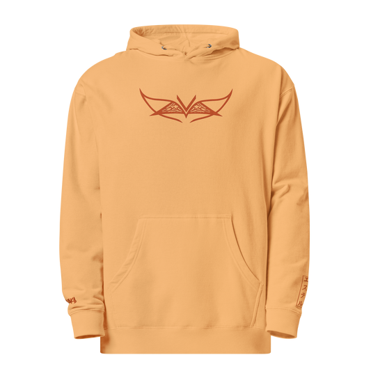 Velleka Embroidered Logo Hoodie (Peach/Orange)