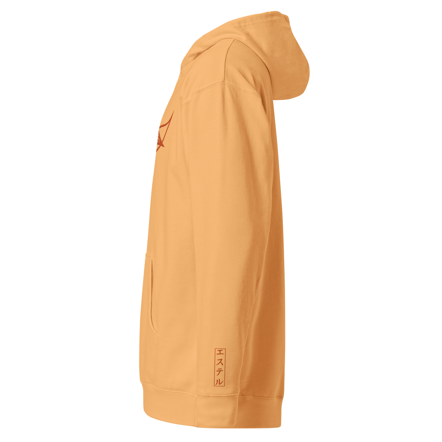 Velleka Embroidered Logo Hoodie (Peach/Orange)