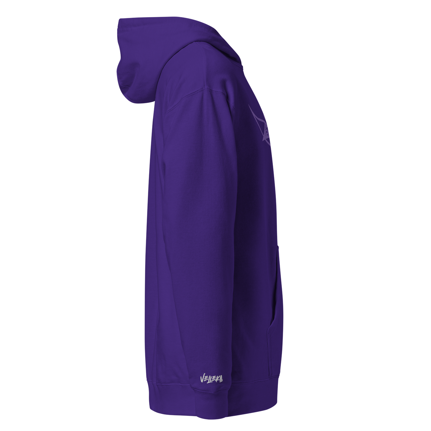 Velleka Embroidered Logo Hoodie (Purple/Purple)